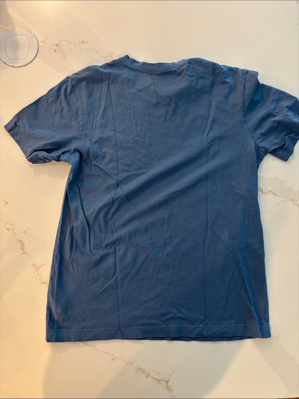 Life Is Good Gray Blue Crusher Tee with dog logo - Picture 4 of 5